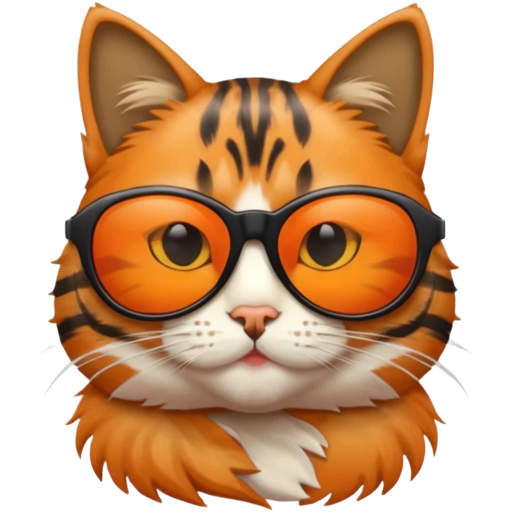 Cat wearing sunglasses emoji