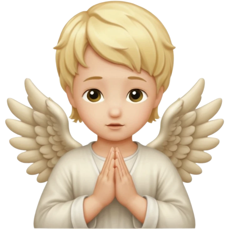 single cherubs praying emoji
