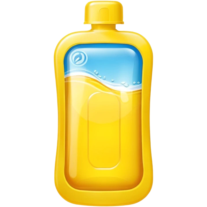 sports energy gel pouch, simple, bright, rounded, no text emoji