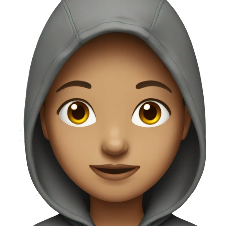 girl wearing hoodie emoji