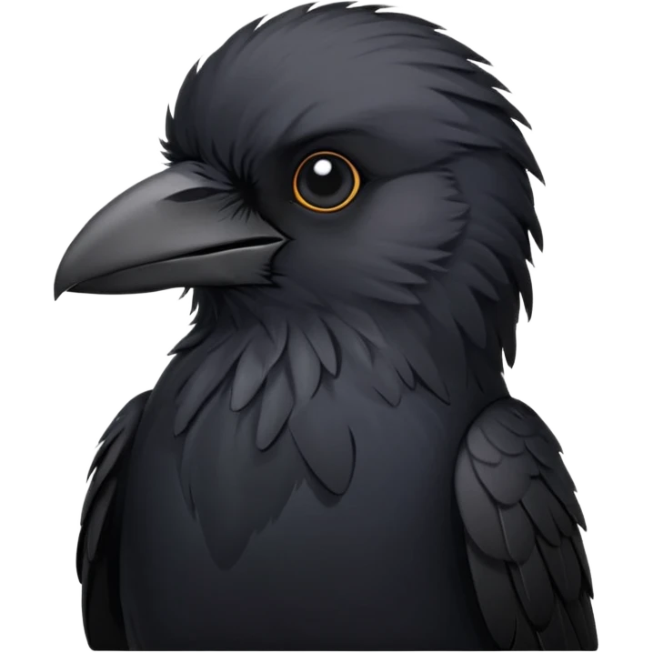 a cute crow emoji