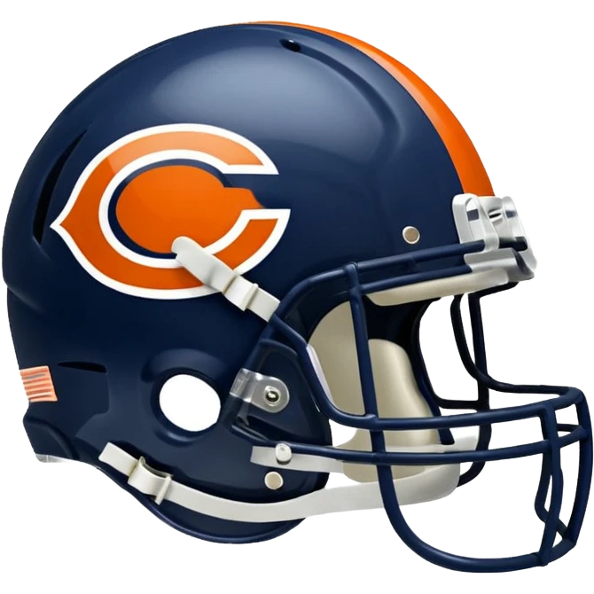 Chicago Bears helmet and logo emoji