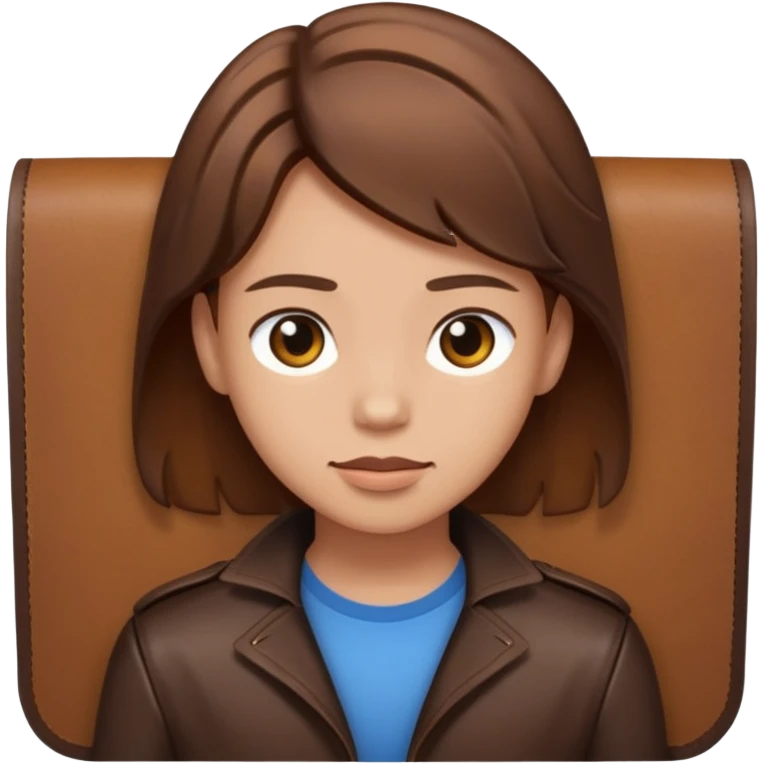 cabello saliendo de cuero emoji