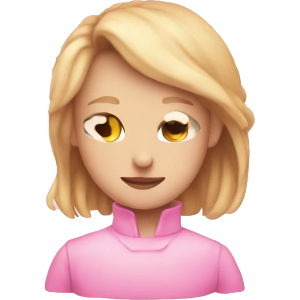 Written I Love You in pink and aesthetic style  emoji