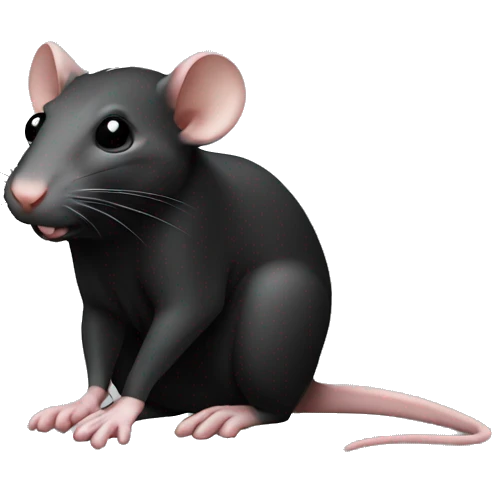 rat’s black  emoji