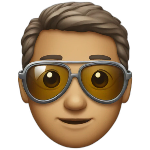 aviator glasses emoji