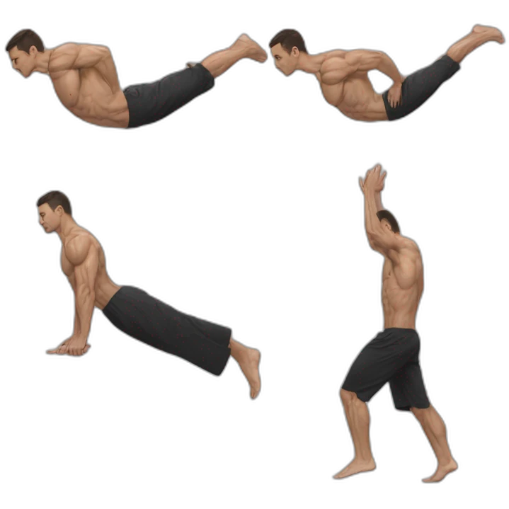 Full planche, planche, calisthenics, male, sideshot emoji