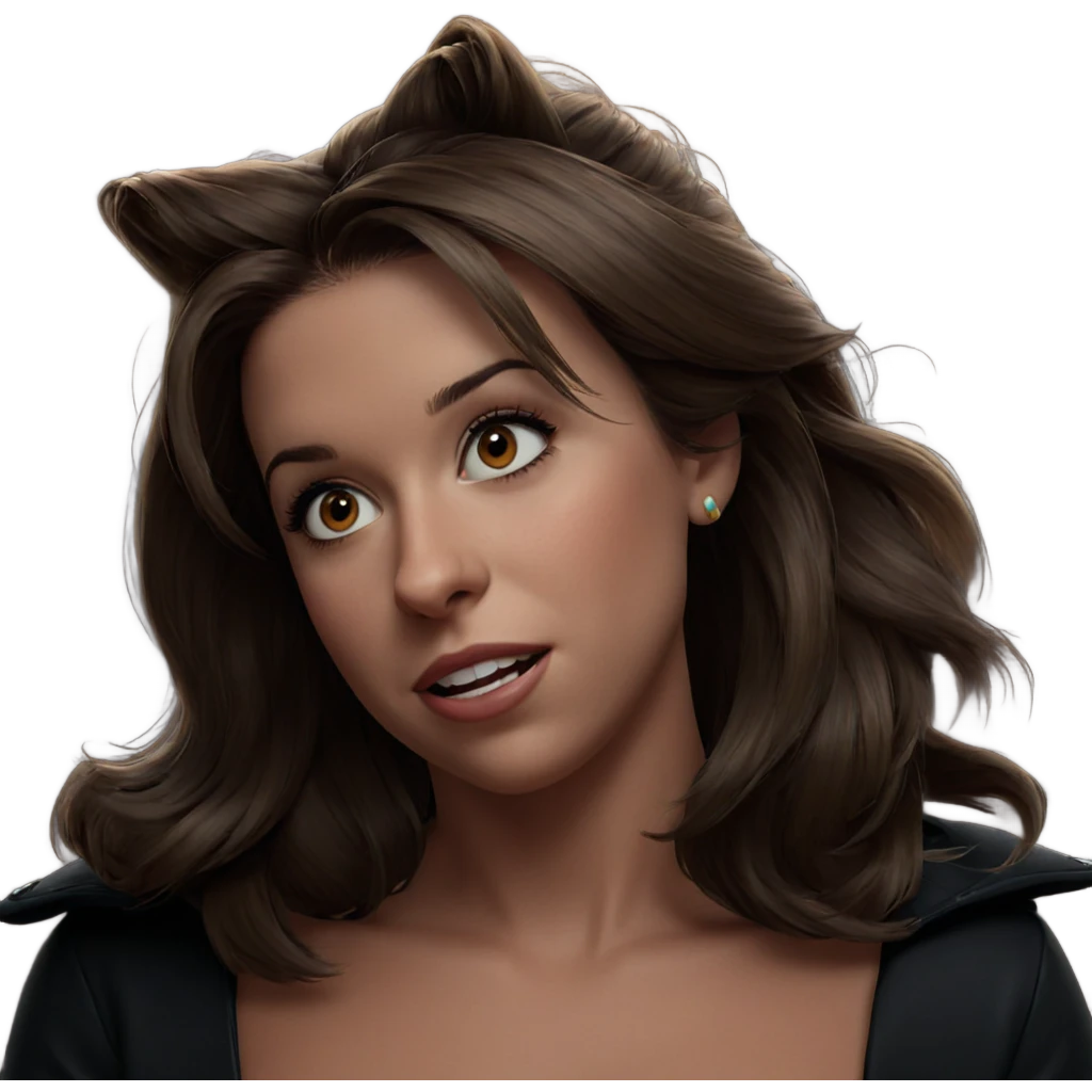 realistic portrait of girl emoji