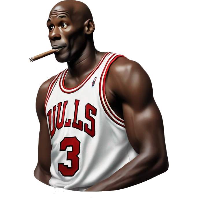 Michael Jordan smoking a cigar  emoji