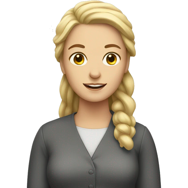 A white woman emoji