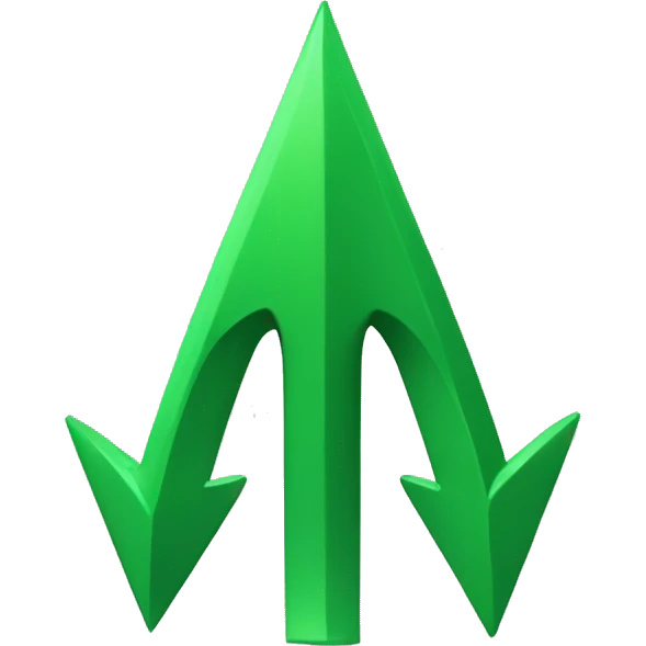 green colour up arrow  emoji