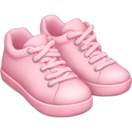 soft pink shoes emoji
