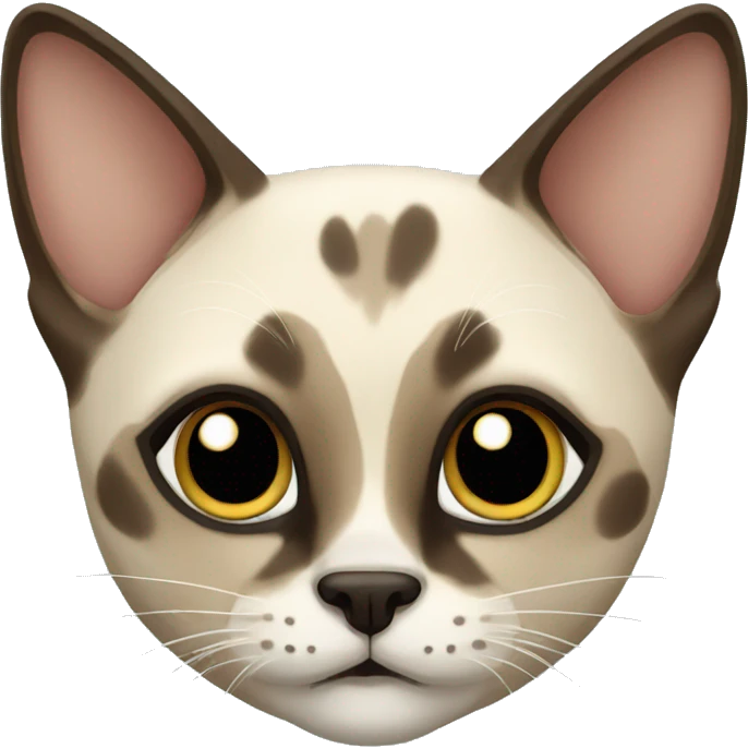 spotted siamese cat emoji