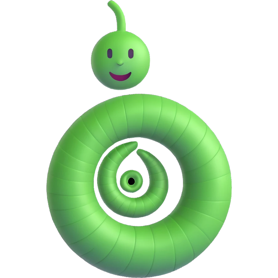 green spiral emoji emoji