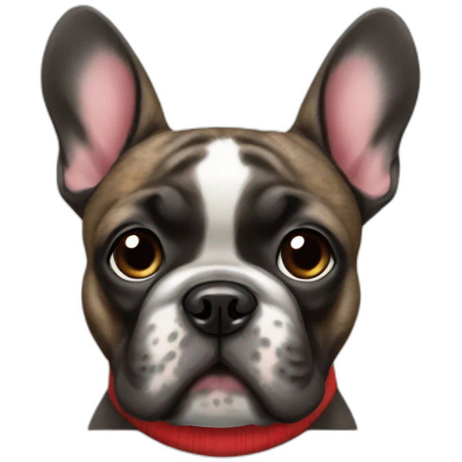 christmas frenchie brindle emoji