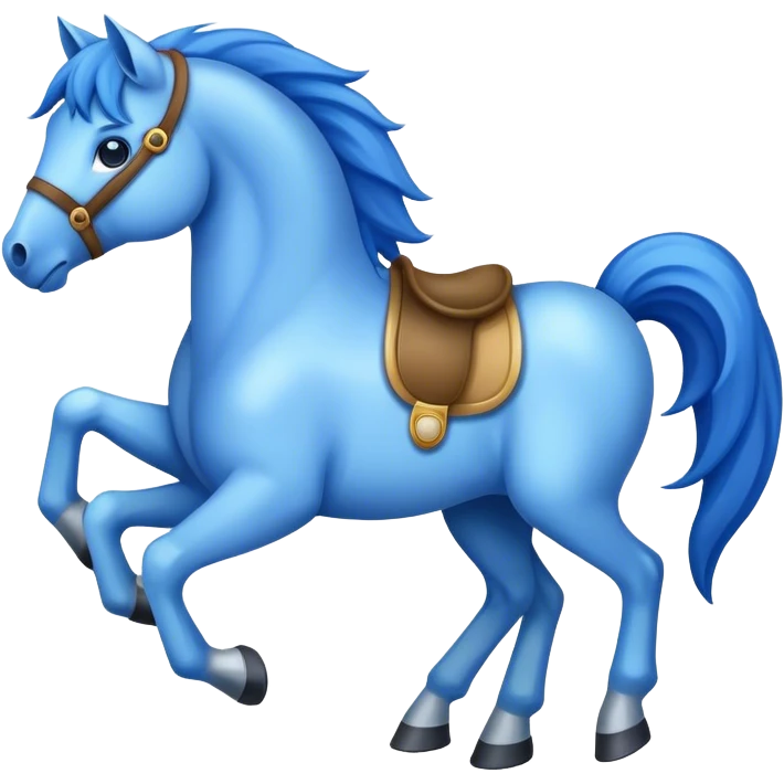 blue horse emoji