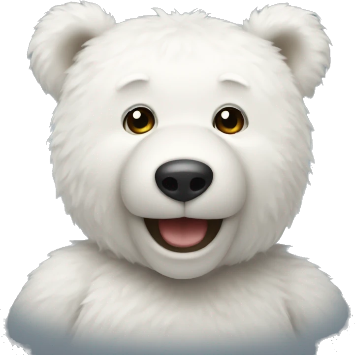 white teddy bear emoji