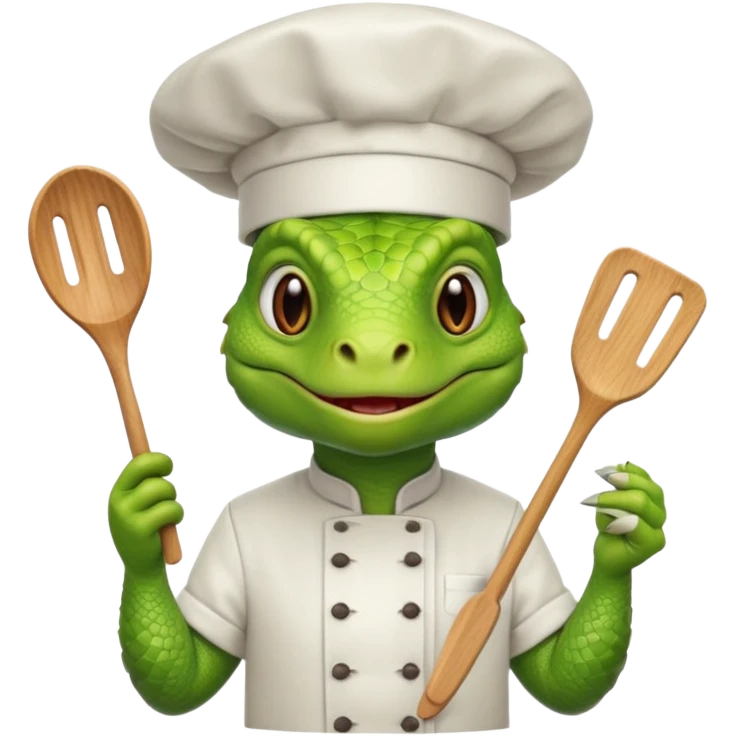 iguana chef emoji