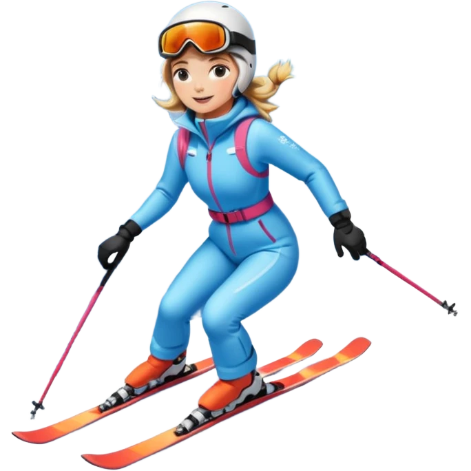 Woman Skiing, Matterhorn emoji