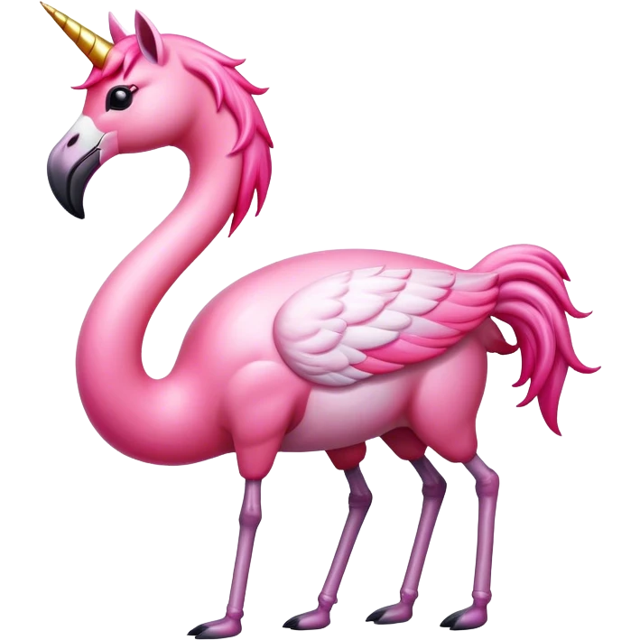 Flamingo unicorn emoji