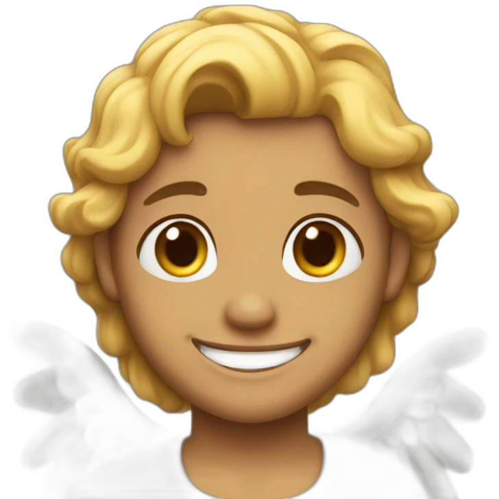 biblically accurate angel smile emoji