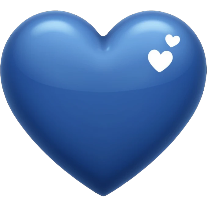 Navy blue heart emoji emoji