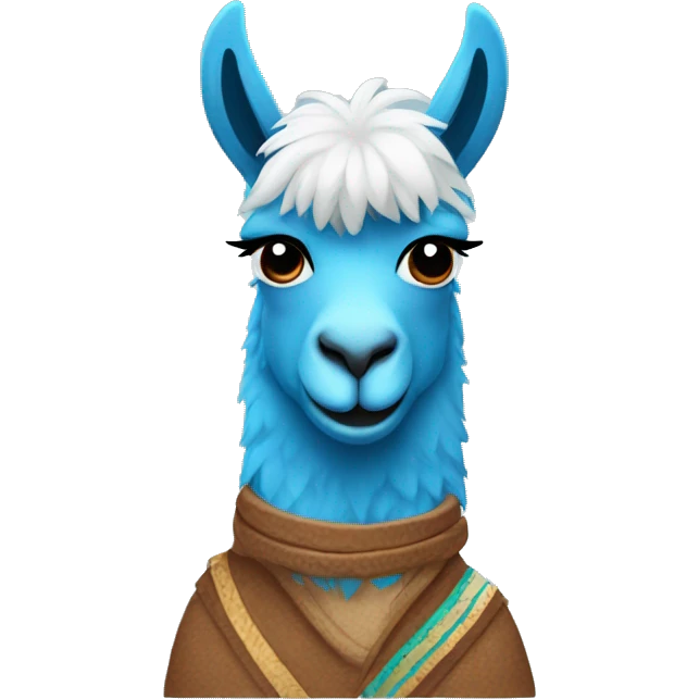 Blue llama emoji