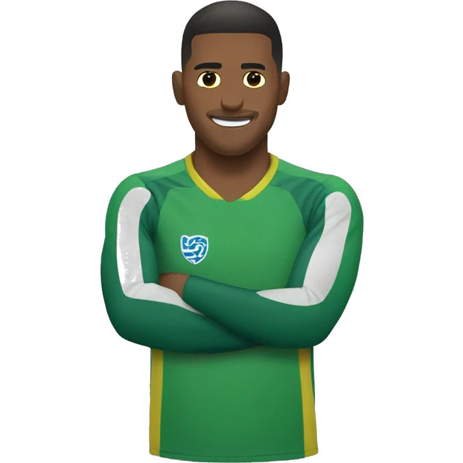 Goleiro de defendendo uma bola emoji