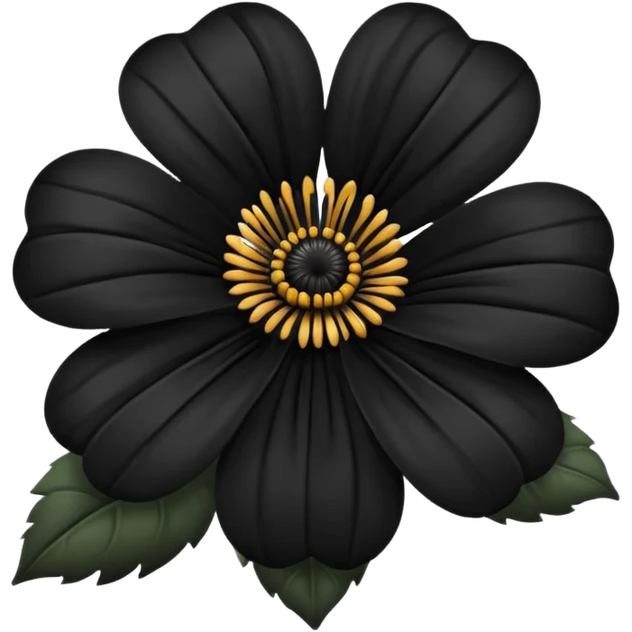 Flower black emoji