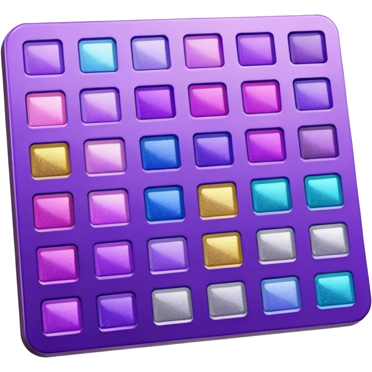 glitter purple art pincel pallet emoji