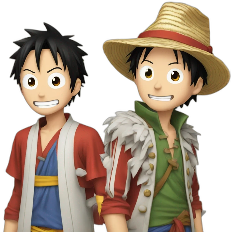 Luffy and hanckok emoji