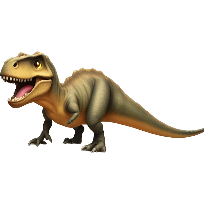 T.rex on the beach emoji
