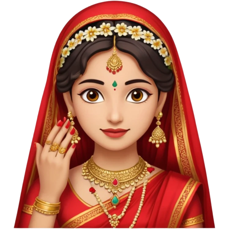 Indian bride bright skin emoji
