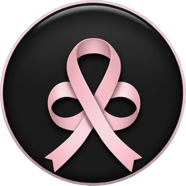 I want a black World Cancer Day logo emoji emoji