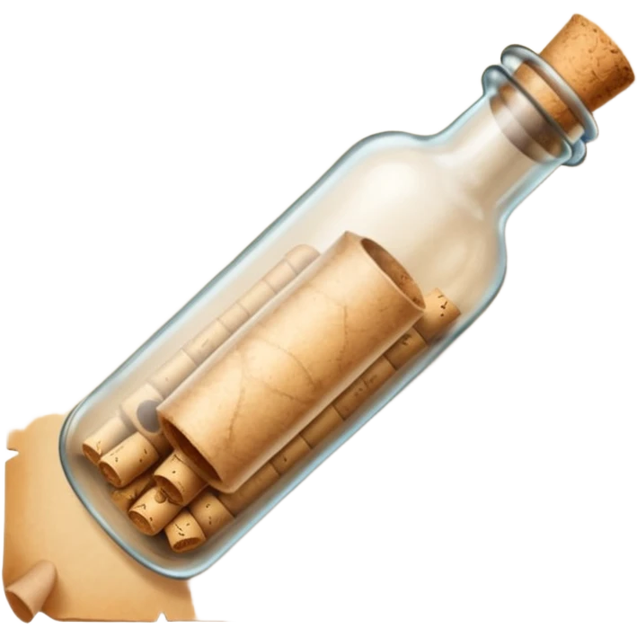 Message letter in Bottle emoji