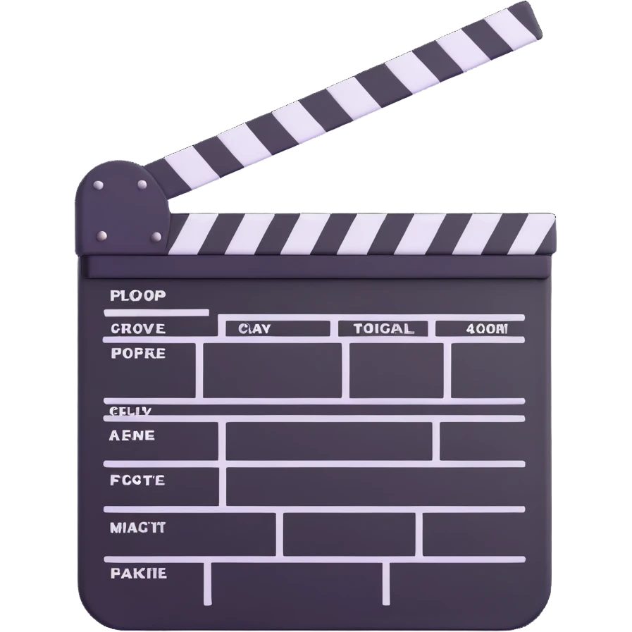 movie clapperboard emoji