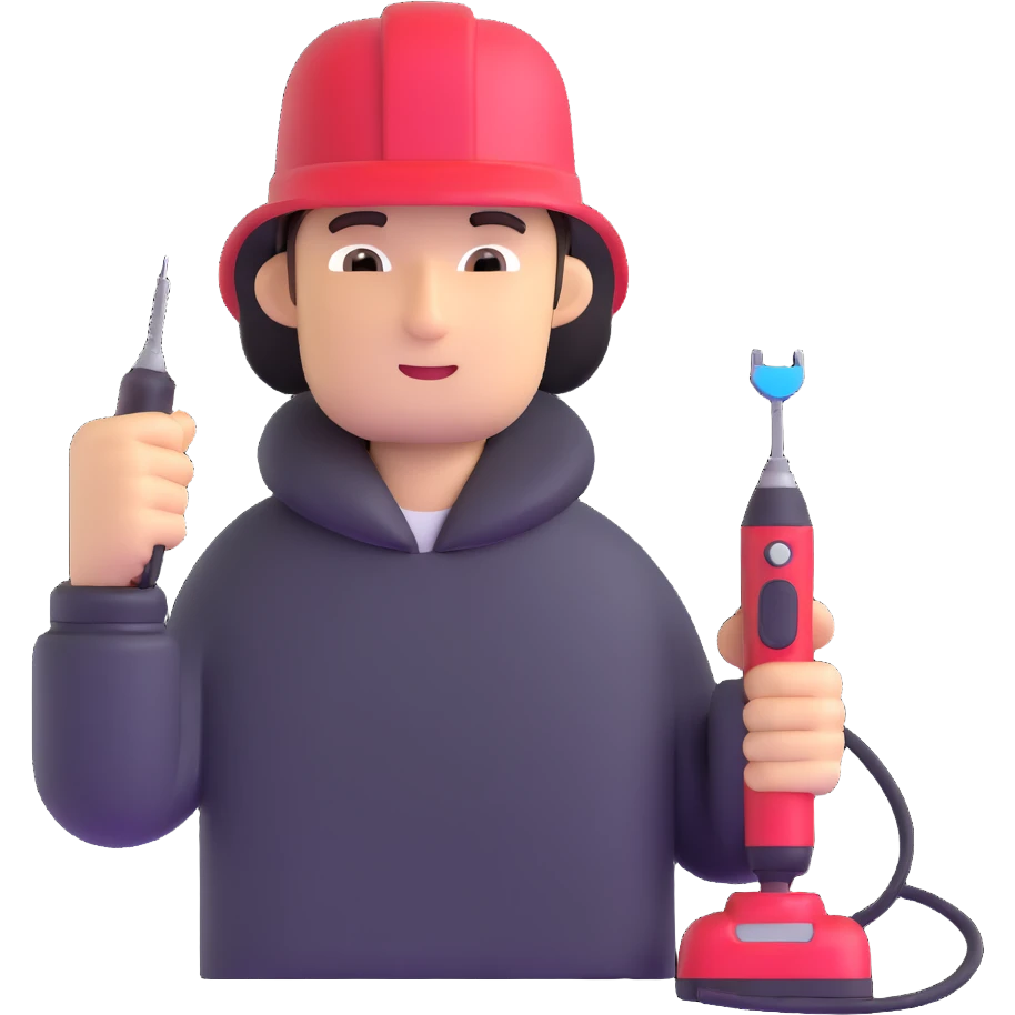 man with a soldering iron emoji