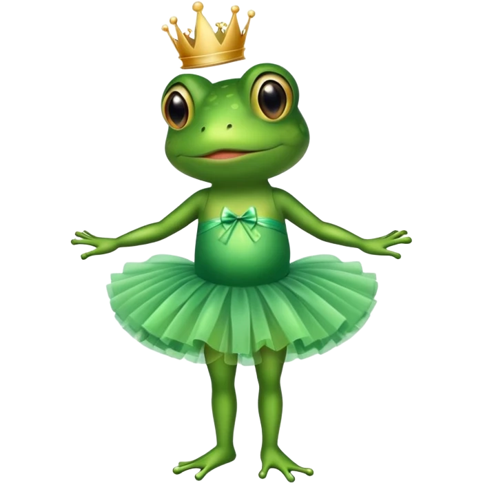 frog in a tutu emoji