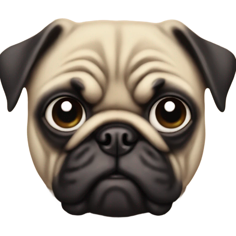 evil pug emoji