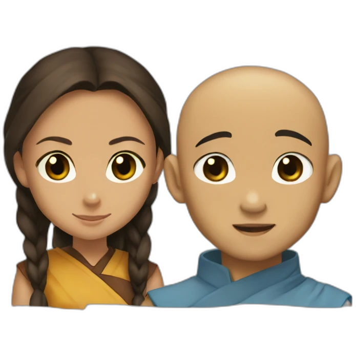 aang and katara emoji