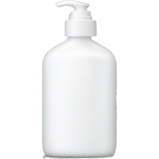 white lotion bottle without face emoji