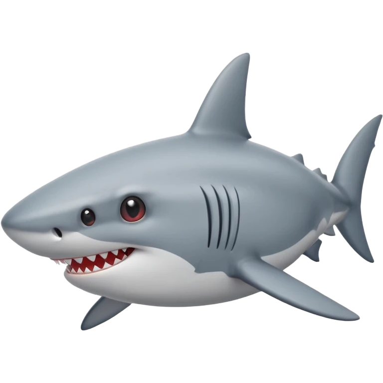 Shark whit heart eyes emoji