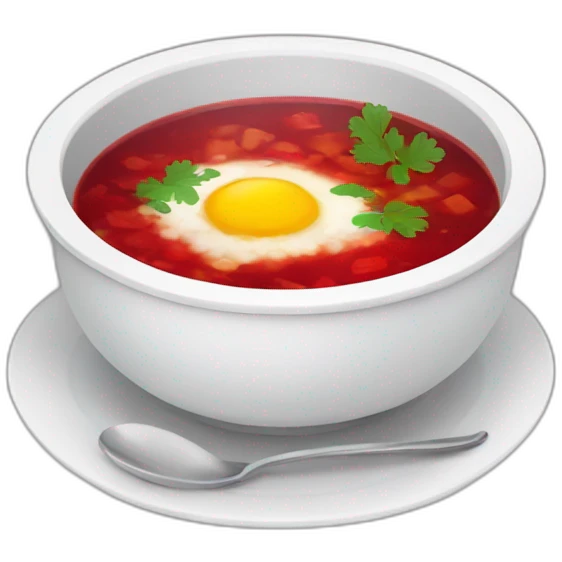 Ukrainian borscht emoji