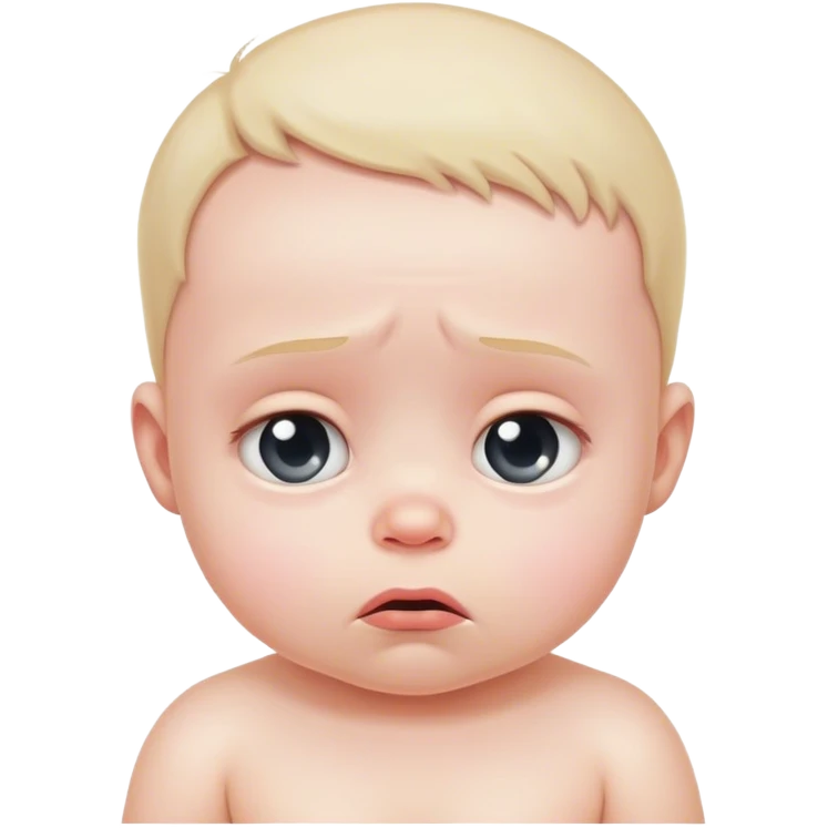 sad baby emoji