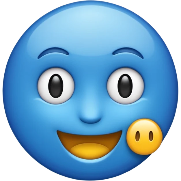 Emoji en forma de circulo de verificacion de color azul que el azul no sea tan claro ni tan oscuro emoji