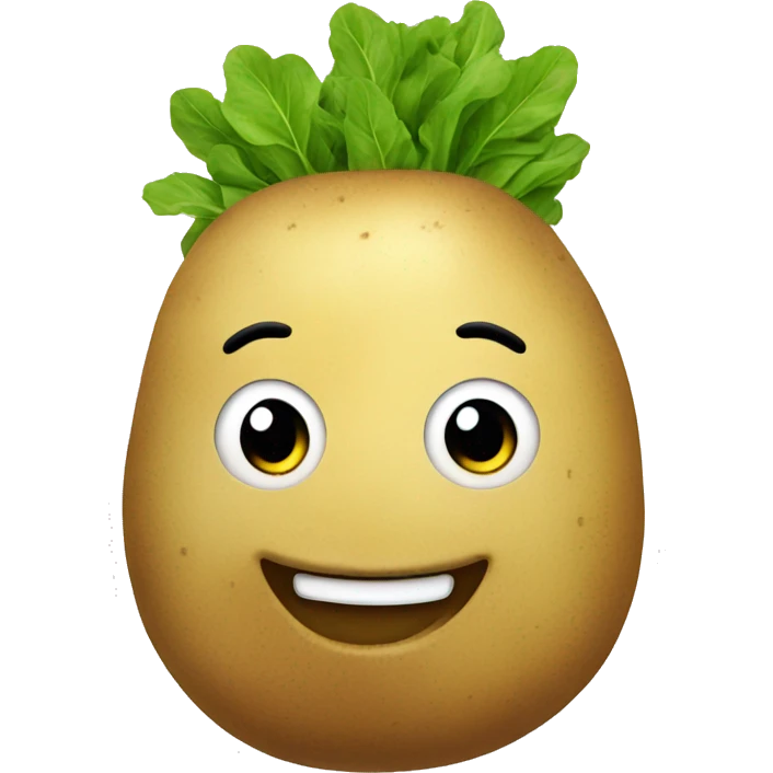 smiling potato emoji