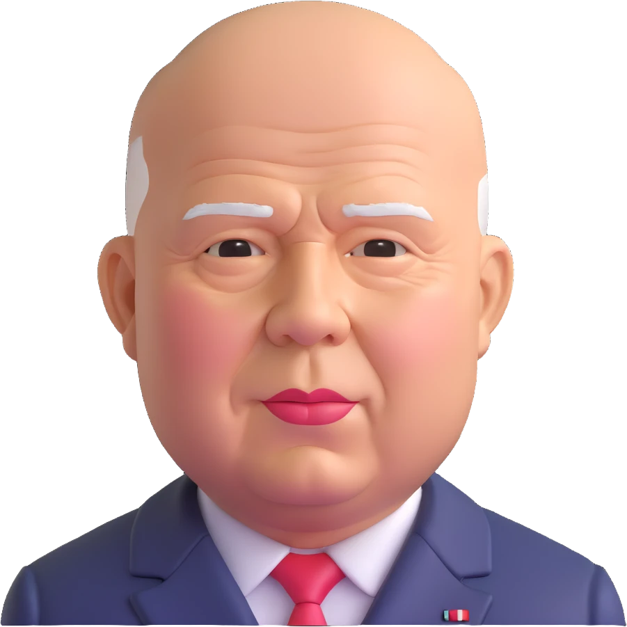 portrait of Nikita Khrushchev emoji