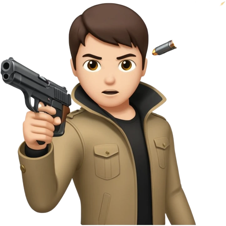 Neo matrix gun shot emoji