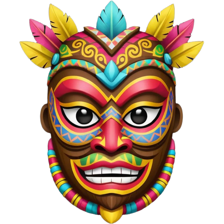 Mavi ünlü tiki emoji