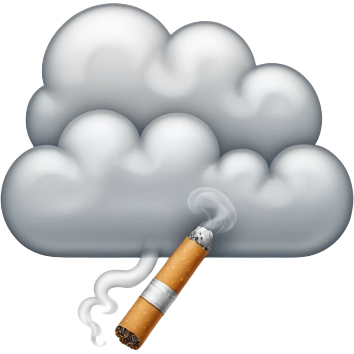 Smoking cigarette,  emoji